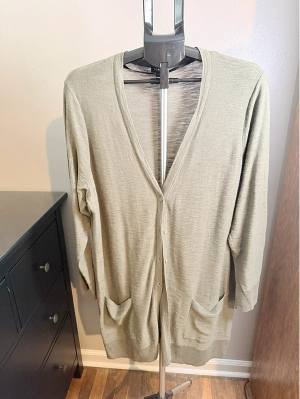 Torrid Size 1 Sage Green Longline Button Cardigan Sweater